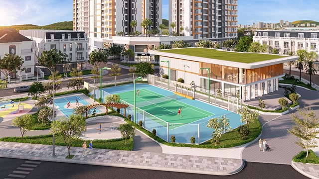 Hệ tiện ích đáp ứng trọn vẹn nhu cầu sống của cư dân tại 9X Quy Nhơn. Ảnh phối cảnh: Hưng Thịnh Land