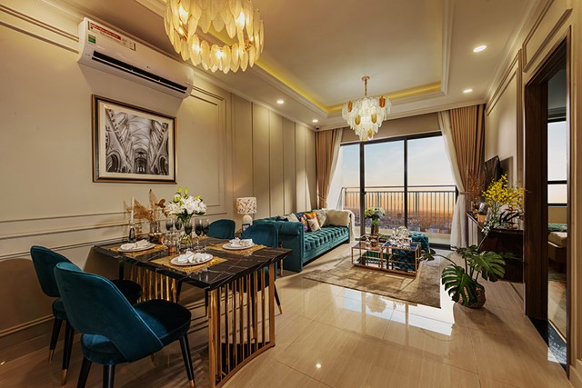 Căn hộ 2 phòng ngủ với không gian rộng thoáng tại Hanoi Melody Residences